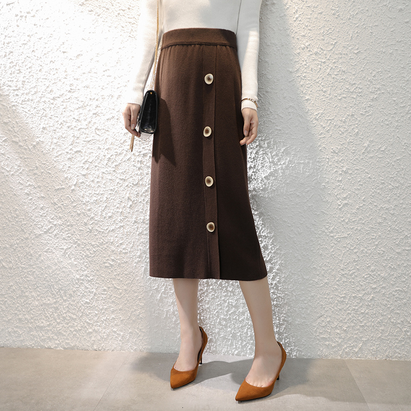 2021 New Woman Skirts with Button Wool Cotton Kitting Es Winter and Autumn 2colors Fashion Female Skirt Free Shipping F5qw, Black
2021 New Woman Skirts with Button Wool Cotton Kitting Es Winter and Autumn 2colors Fashion Female Skirt Free Shipping F5qw, Black