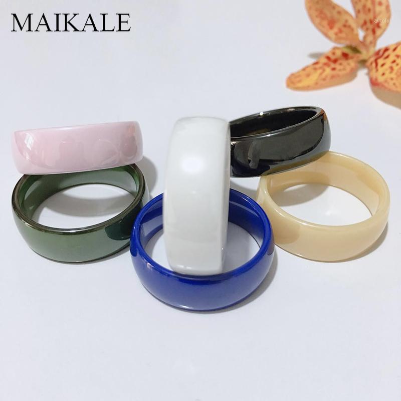 MAIKALE 8MM Classic Ceramic Ring Black White Blue Pink Green Finger Rings for Women Party Wedding Band Daily Wear Jewelry Gifts1
MAIKALE 8MM Classic Ceramic Ring Black White Blue Pink Green Finger Rings for Women Party Wedding Band Daily Wear Jewelry Gifts1