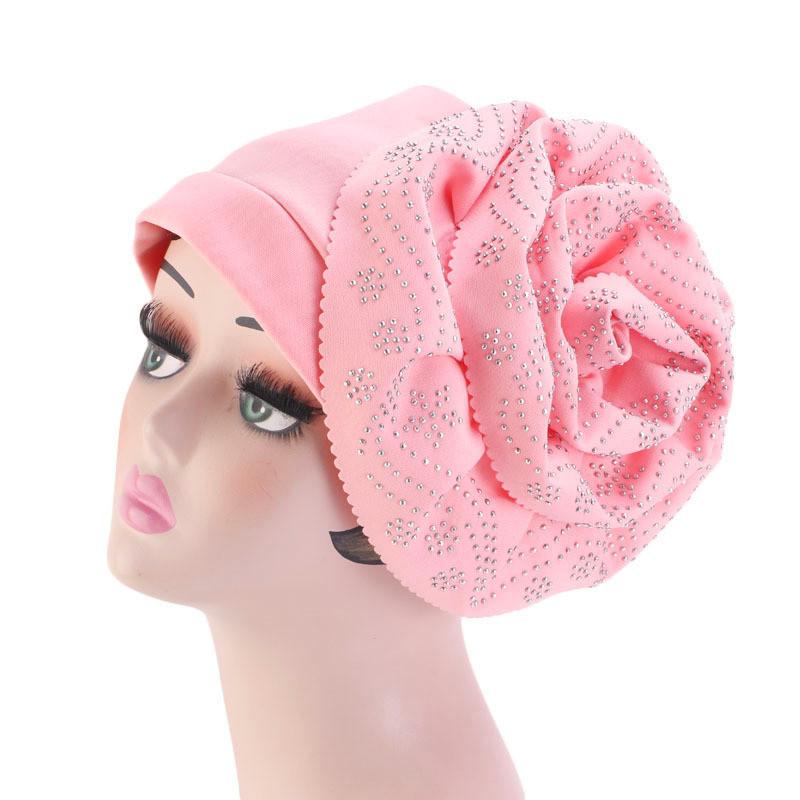 Big Flower Crystal Stretch Turban Ruffle Hair Hats Beanie Bandanas Scarf Head Wrap Headwear for Women 52, White
Big Flower Crystal Stretch Turban Ruffle Hair Hats Beanie Bandanas Scarf Head Wrap Headwear for Women 52, White