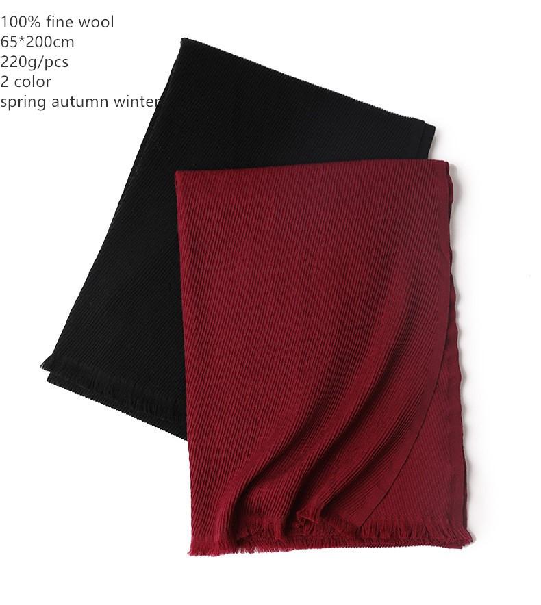 Naizaiga 100% fine wool Twill wavy short-beard long wool shawl girl red black solid scarf ,SN703
Naizaiga 100% fine wool Twill wavy short-beard long wool shawl girl red black solid scarf ,SN703