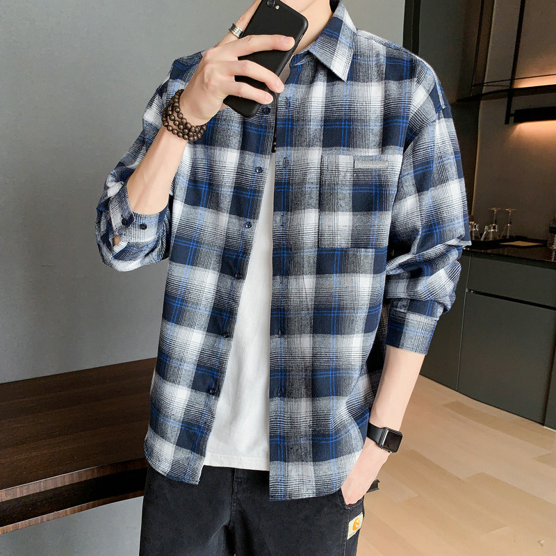 2021 Brand Spring Autumn Long Sleeves New Flannel Collar Korea Style Shirt for Men's Plaid Harajuku Clothing 0qzf, Df051
2021 Brand Spring Autumn Long Sleeves New Flannel Collar Korea Style Shirt for Men's Plaid Harajuku Clothing 0qzf, Df051