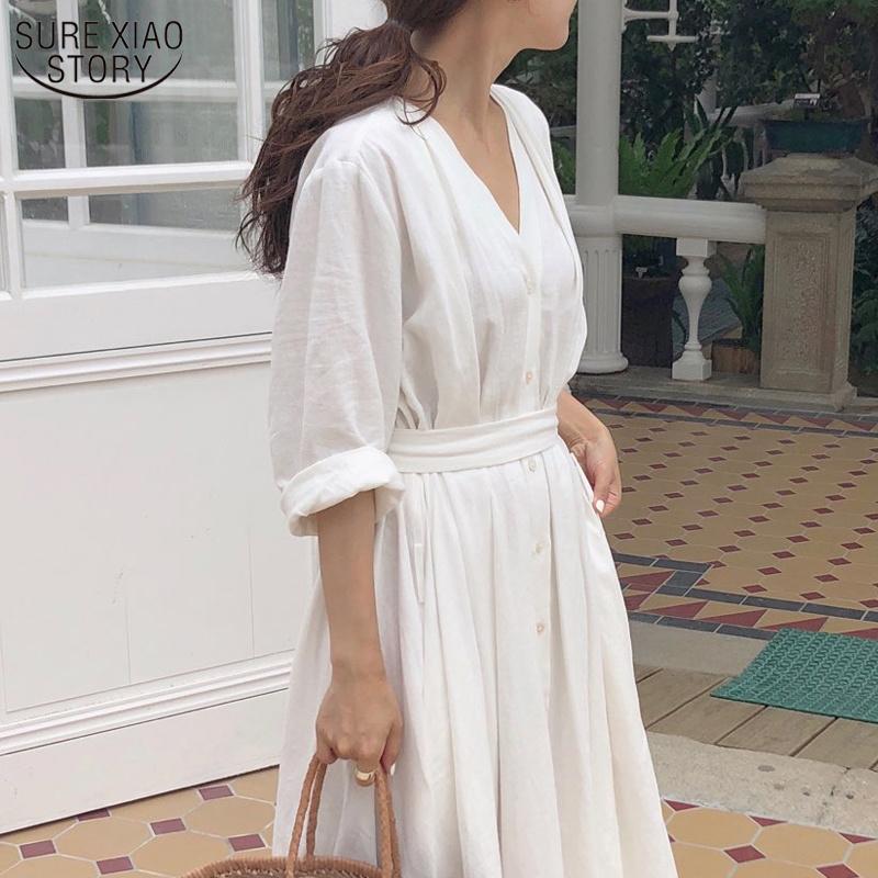 Casual Dresses Plus Size 2022 Spring Vintage Women Summer Dress Solid Cotton Long Elegant A-Line Loose Shirt White Vestidos 10054, Black;gray
Casual Dresses Plus Size 2022 Spring Vintage Women Summer Dress Solid Cotton Long Elegant A-Line Loose Shirt White Vestidos 10054, Black;gray