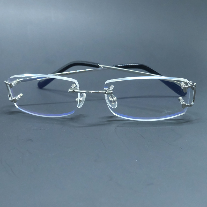 2021 New Designer Eyeglasses Frame Rimless Men and Women Rectangle Transparent Clear Eye Glasses Prescription Eyewear 40gs
2021 New Designer Eyeglasses Frame Rimless Men and Women Rectangle Transparent Clear Eye Glasses Prescription Eyewear 40gs