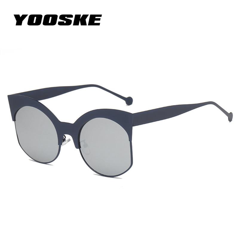 YOOSKE Big Cat Eye Sunglasses Women Metal Half Frame Sun Glasses Oversized Luxury Cateye Sunglass Ladies Pink Eyewear
YOOSKE Big Cat Eye Sunglasses Women Metal Half Frame Sun Glasses Oversized Luxury Cateye Sunglass Ladies Pink Eyewear