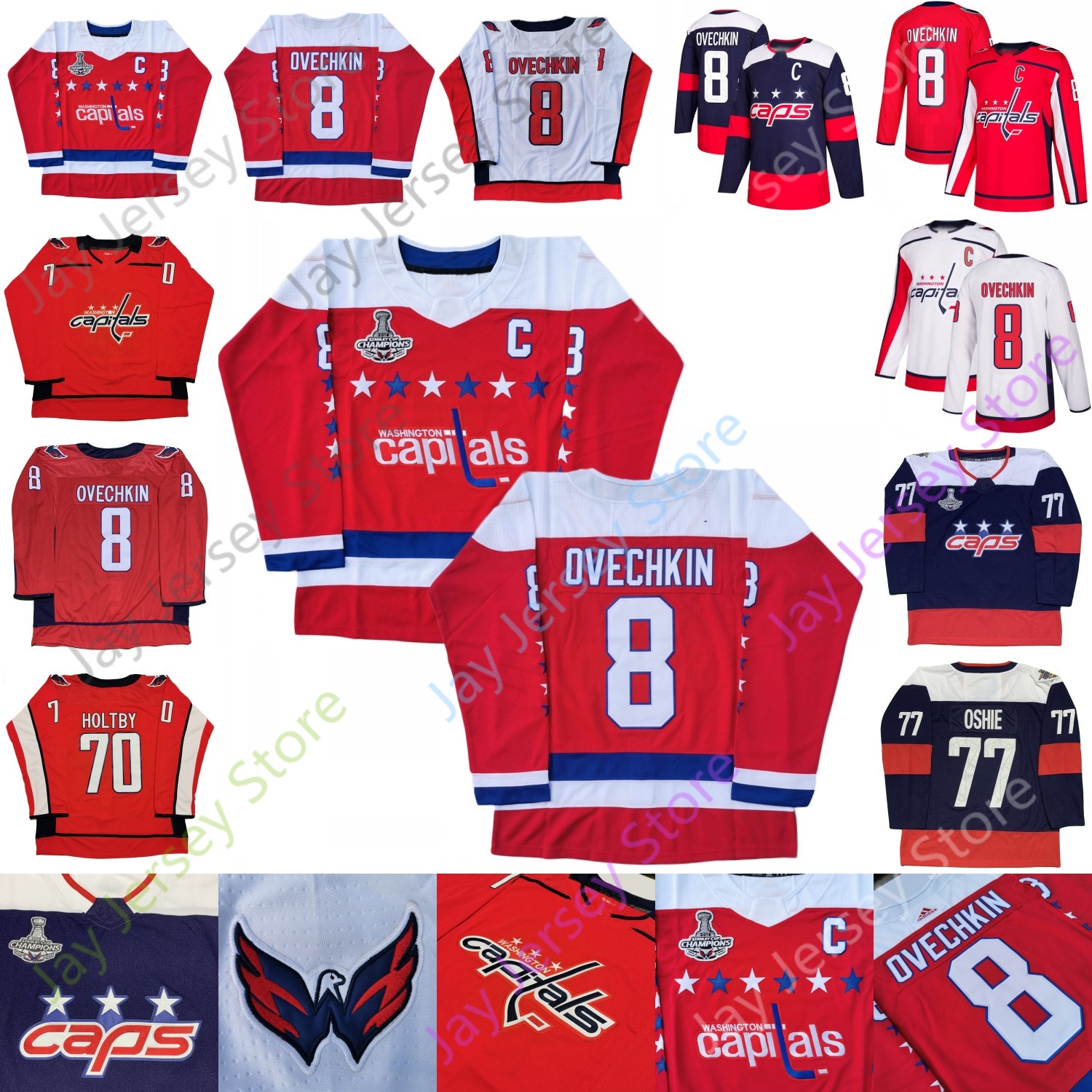 Washington Capitals Jersey 2018 Champions Patch 8 Alex Ovechkin 19 Nicklas Backstrom 43 Tom Wilson 70 Braden Holtby Size S-3XL, As pic
Washington Capitals Jersey 2018 Champions Patch 8 Alex Ovechkin 19 Nicklas Backstrom 43 Tom Wilson 70 Braden Holtby Size S-3XL, As pic
