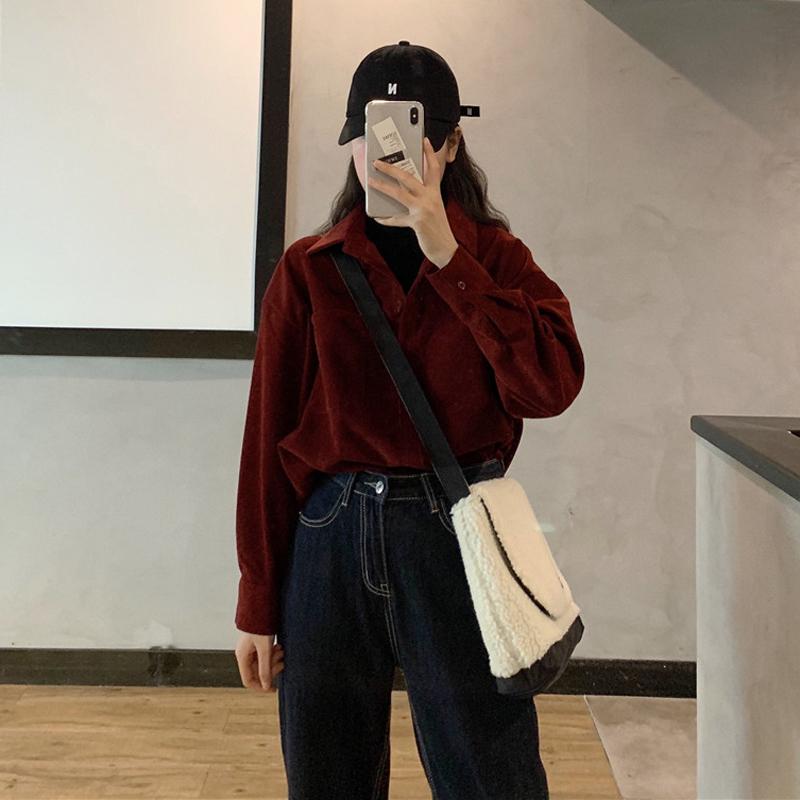 2021 Wild Thin Net Red Cardigan New Fake Two Ins Super Loose Lazy Wind Long Sleeve Women Shirts V-neck Solid Color Corduroy, Blue
2021 Wild Thin Net Red Cardigan New Fake Two Ins Super Loose Lazy Wind Long Sleeve Women Shirts V-neck Solid Color Corduroy, Blue