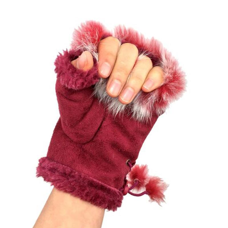 Women Winter Fur Fingerless Gloves Soft Warm Lace Plush Patchwork Gloves Women Accessories Fur Half Finger Glove
Women Winter Fur Fingerless Gloves Soft Warm Lace Plush Patchwork Gloves Women Accessories Fur Half Finger Glove