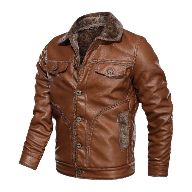 Men's Fur & Faux Winter Mens Leather Jacket Coats Casual Motorcycle Men Retro Fleece Warm Pu Jackets Thick Plus Size, Black
Men's Fur & Faux Winter Mens Leather Jacket Coats Casual Motorcycle Men Retro Fleece Warm Pu Jackets Thick Plus Size, Black