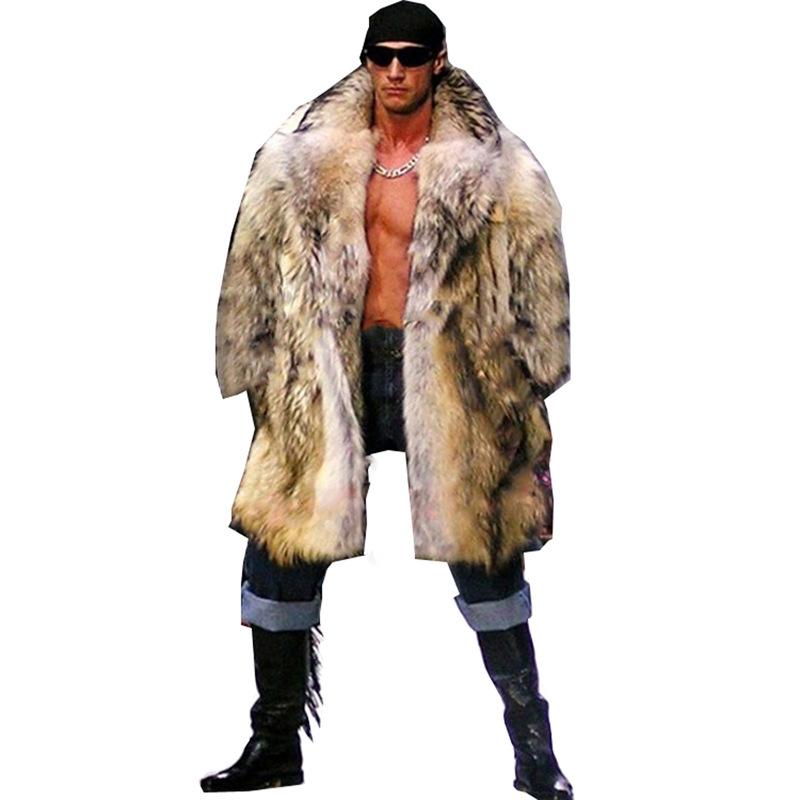 Autumn and Winter New Men' Large size Loose Fur Coat Imitation Raccoon Hair Long coat Thick Warm Lapel Artificial Fur clothing, Ivory
Autumn and Winter New Men' Large size Loose Fur Coat Imitation Raccoon Hair Long coat Thick Warm Lapel Artificial Fur clothing, Ivory