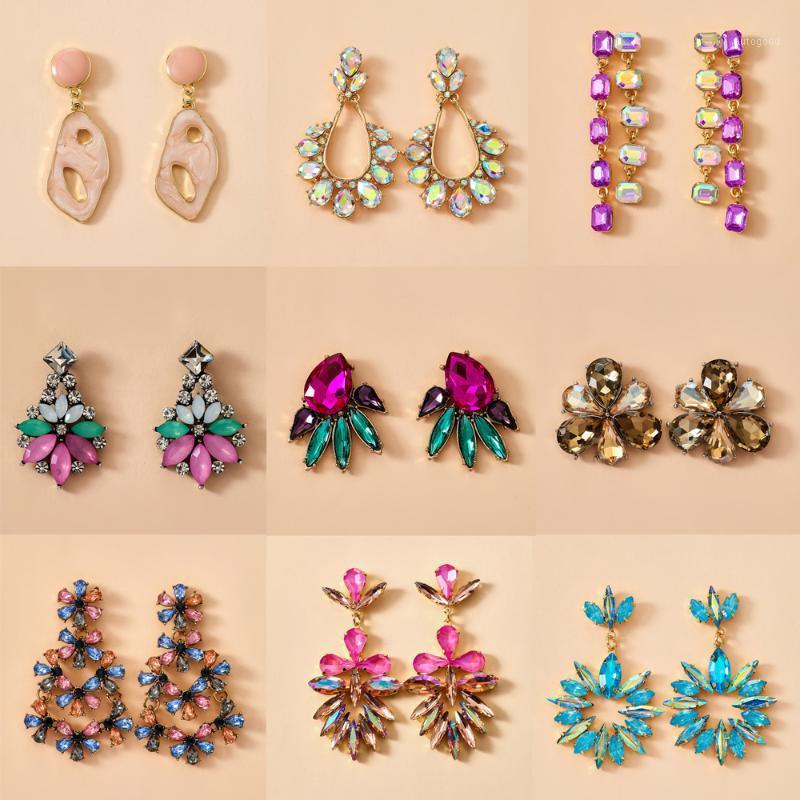 Dangle & Chandelier Tocona Colorful Shiny Rhinestone Flowers Drop Earrings For Women Long Hollow Geometric Leaf Personality Jewelry Gift1
Dangle & Chandelier Tocona Colorful Shiny Rhinestone Flowers Drop Earrings For Women Long Hollow Geometric Leaf Personality Jewelry Gift1