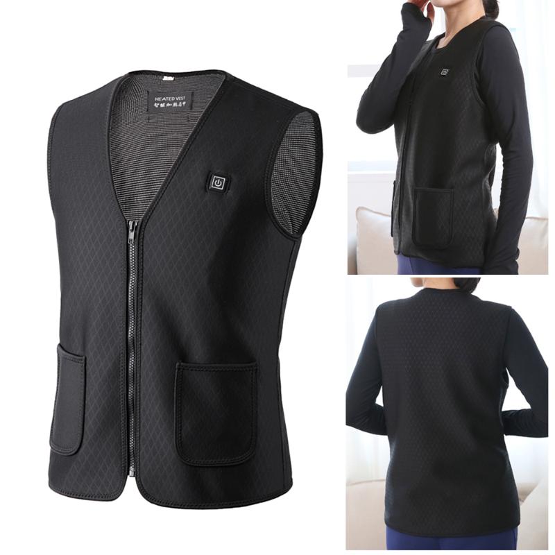 Women' Climbing Winter Warm Waistcoat Electric Heating Vest USB Charging Winter Warmer Coat Fishing Skiing Snowmobile, Black
Women' Climbing Winter Warm Waistcoat Electric Heating Vest USB Charging Winter Warmer Coat Fishing Skiing Snowmobile, Black