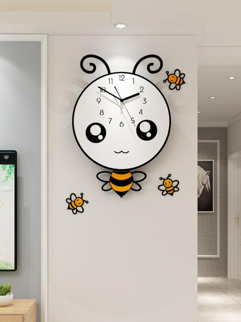 Living Room Cartoon Bee Watch Cute Wall Clock for Kids Rooms Wall Digital Clock Modern Decor Home Decore Clocks
Living Room Cartoon Bee Watch Cute Wall Clock for Kids Rooms Wall Digital Clock Modern Decor Home Decore Clocks