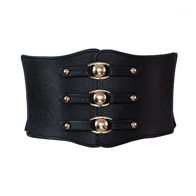 desgin elastic wide Belts for women vintage metal buckle waistband cintos female leather rivet ultra wide belt1, White
desgin elastic wide Belts for women vintage metal buckle waistband cintos female leather rivet ultra wide belt1, White