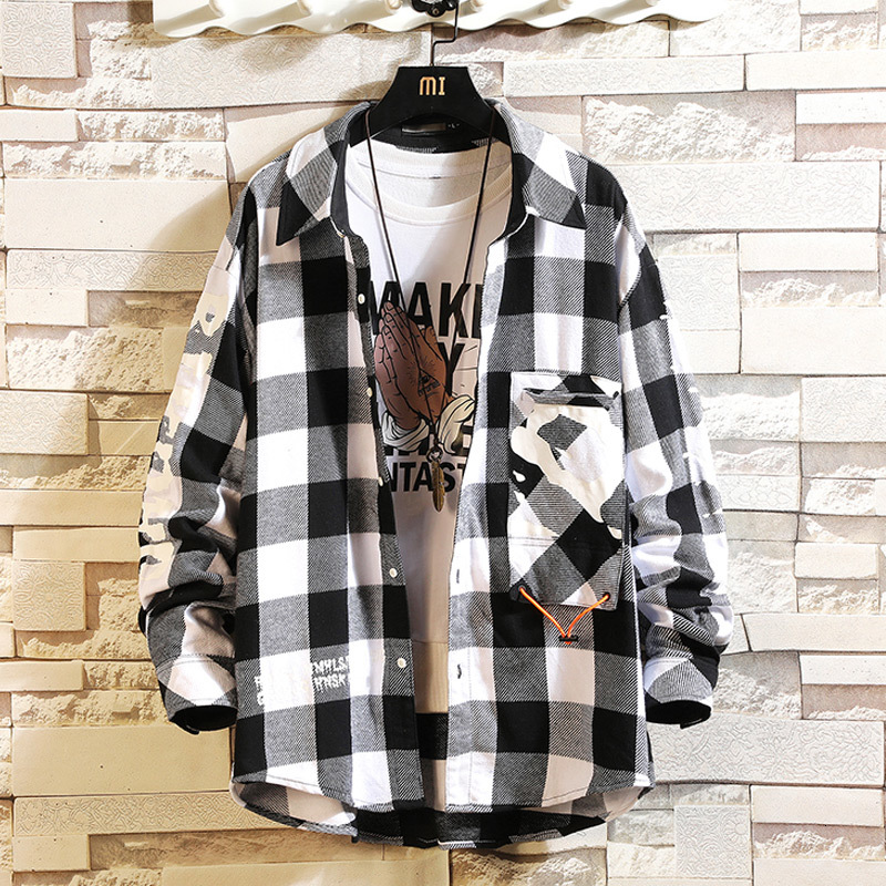 2021 Casual Brand Red and Black Plaid Shirt Men's Shirts Long Sleeves New Spring Autumn Plus Asian Size M-5xl 0q3e, C759 3
2021 Casual Brand Red and Black Plaid Shirt Men's Shirts Long Sleeves New Spring Autumn Plus Asian Size M-5xl 0q3e, C759 3