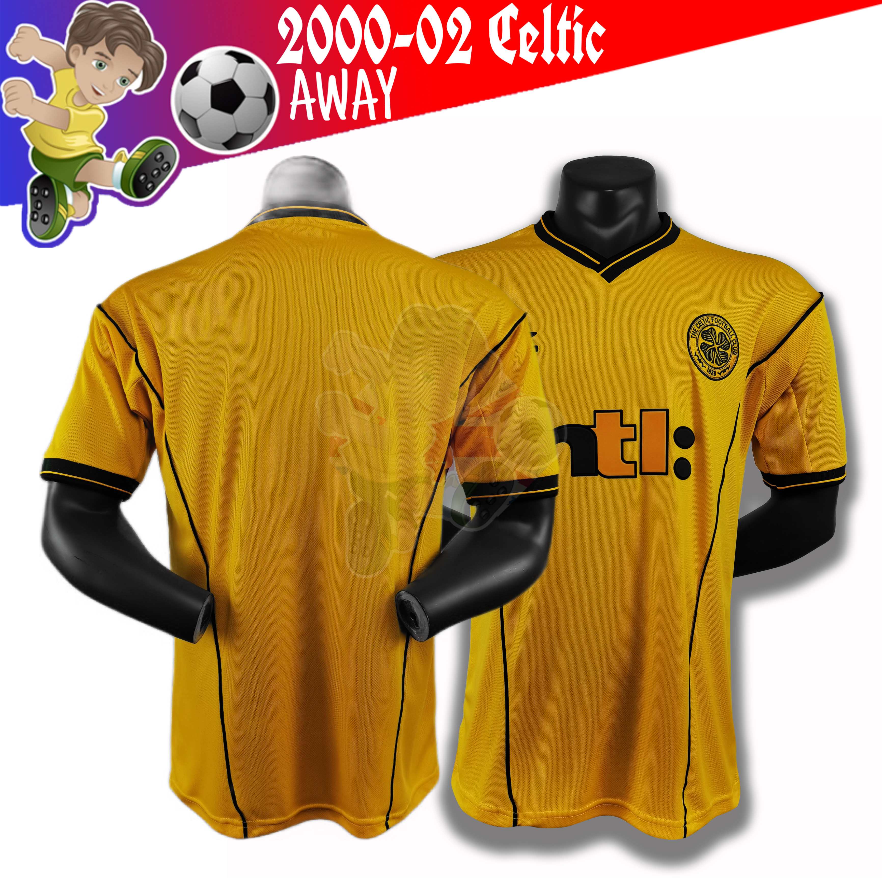 retro soccer jerseys CELTIC 2000-2002 football shirt Suitable for outdoor sports wrinkle resistant quick drying sweat absorbing Jersey, White
retro soccer jerseys CELTIC 2000-2002 football shirt Suitable for outdoor sports wrinkle resistant quick drying sweat absorbing Jersey, White