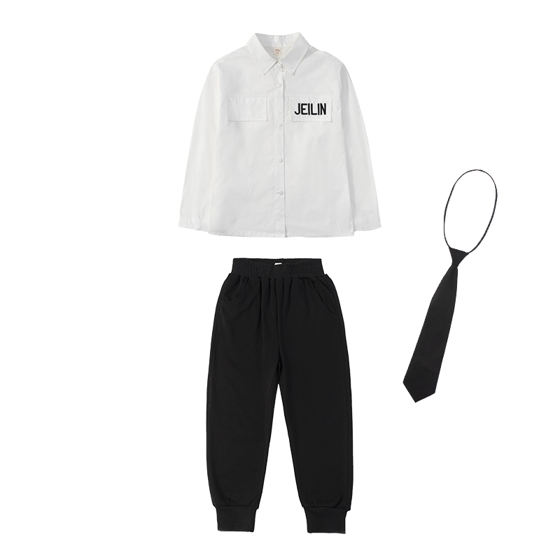 Summer girls clothes set Long Sleeve Shirts Jogger Pants 2020 8 10 12 14 16 Years jazz dance costumes for kids hip hop costume Y1117