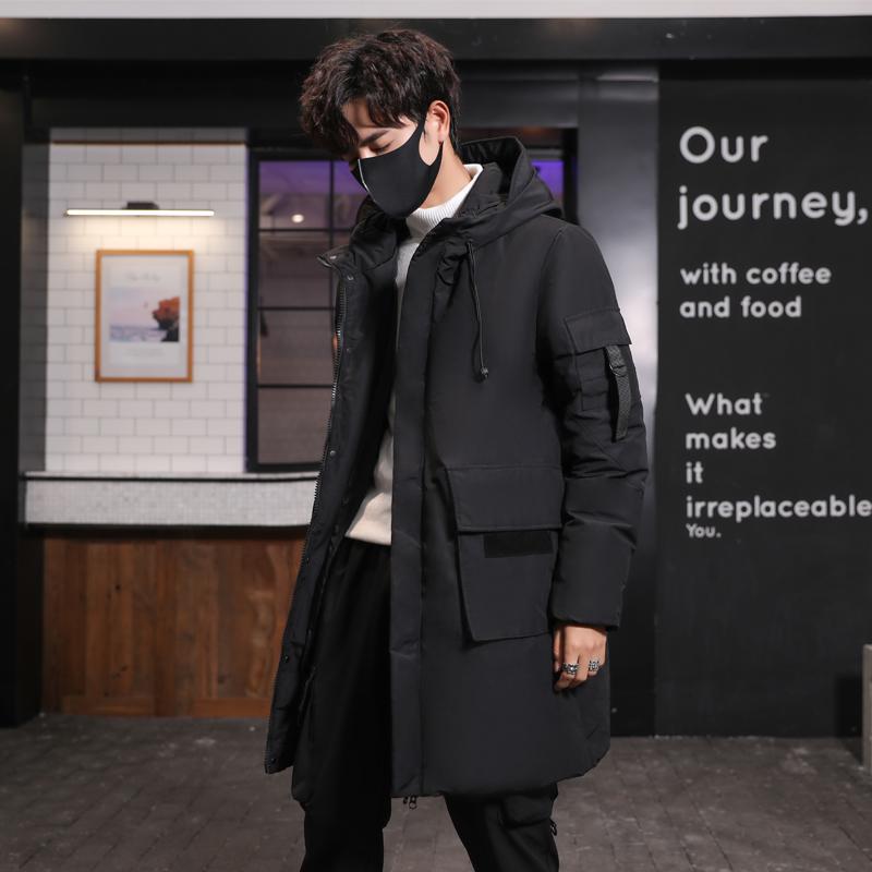 Men's Winter Down Jacket Male Mid-length Hooded Stretch Casual Thickness Down Jacket Solid Color Big Pockets Men Autumn Menswear, As pic
Men's Winter Down Jacket Male Mid-length Hooded Stretch Casual Thickness Down Jacket Solid Color Big Pockets Men Autumn Menswear, As pic