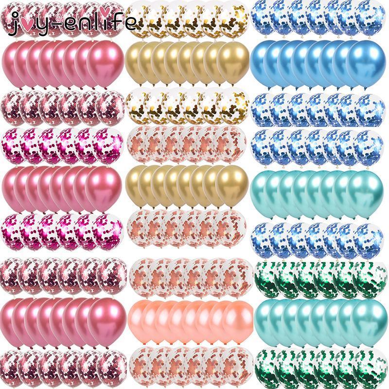 12inch Metallic Balloons Confetti Balloons Chrome Birthday Party Decoration Baby Shower Adult Wedding Decor Globos1
12inch Metallic Balloons Confetti Balloons Chrome Birthday Party Decoration Baby Shower Adult Wedding Decor Globos1