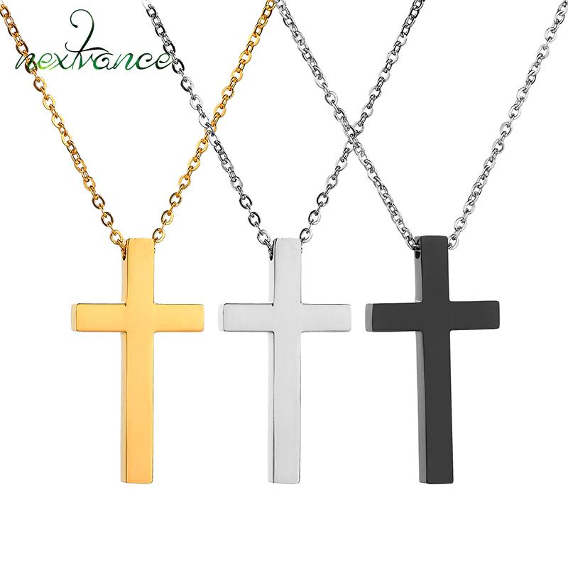 Nextvance Religious 3 Color Cross Necklaces&Pendants For Unisex Stainless Steel Simple Jesus Necklace Jewelry
Nextvance Religious 3 Color Cross Necklaces&Pendants For Unisex Stainless Steel Simple Jesus Necklace Jewelry