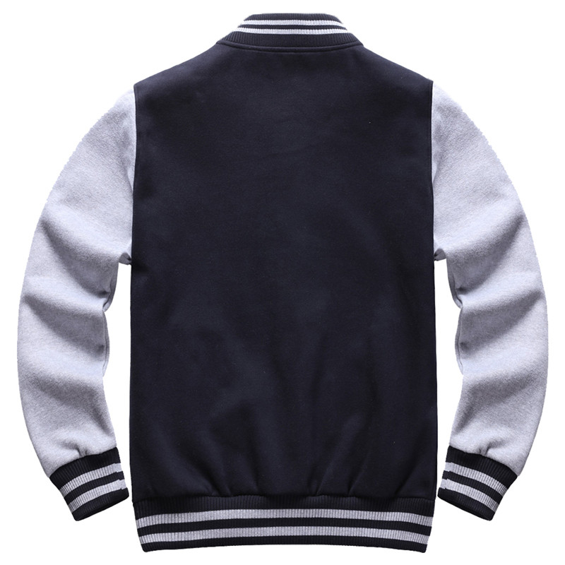 New Men Baseball Jacket Bomber Jacket Coat Men Sweaters Stand Collar Fashion Rib Sleeve Bottom Jackets T200319
