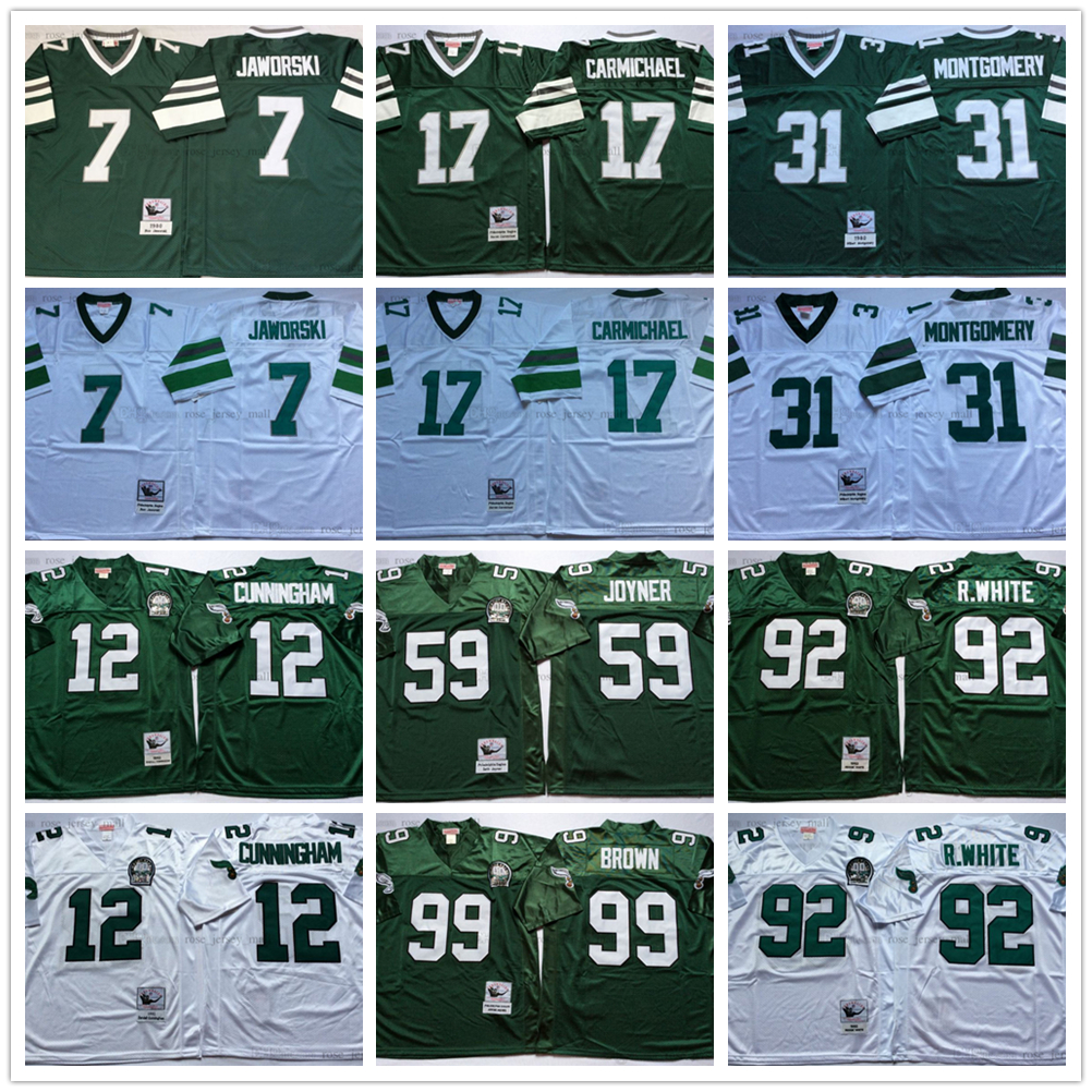 NCAA 75th Vintage Football 12 Randall Cunningham Jerseys 92 Reggie White 99 Jerome Borwn 59 Seth Joyner 31 Wilbert Montgomery 17 Harold Carmichael 7 Ron Jaworski, Other jerseys. send pictures on order
NCAA 75th Vintage Football 12 Randall Cunningham Jerseys 92 Reggie White 99 Jerome Borwn 59 Seth Joyner 31 Wilbert Montgomery 17 Harold Carmichael 7 Ron Jaworski, Other jerseys. send pictures on order