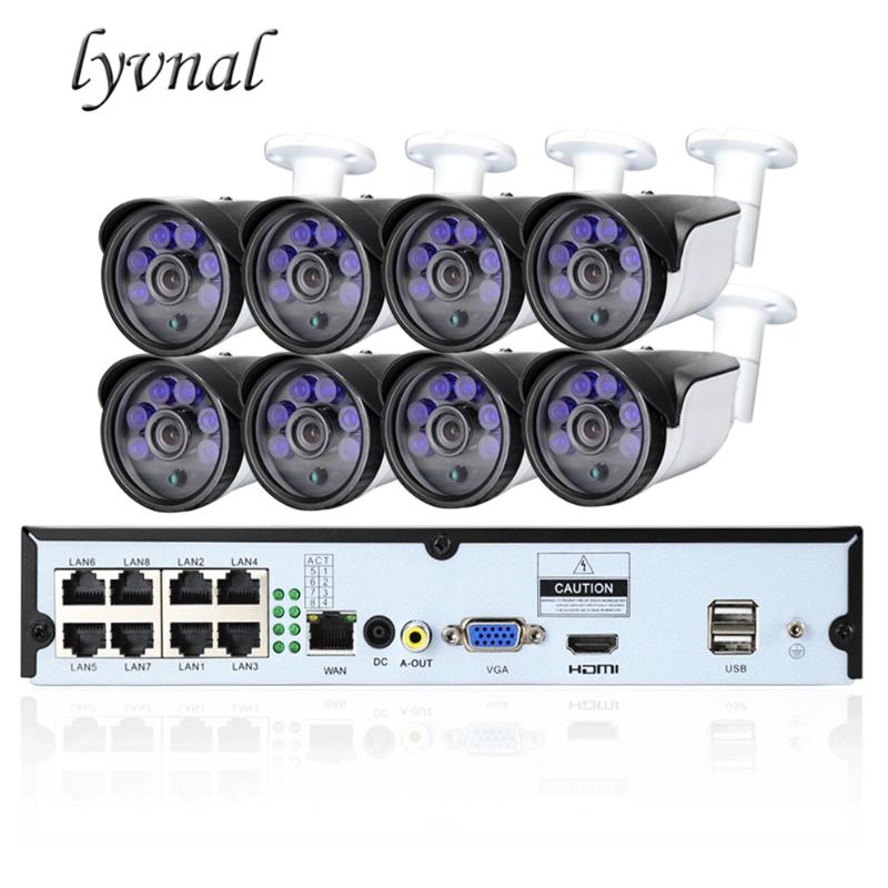 LYVNAL H.265/264 8ch poe nvr kit 1080p ip camera POE kit 48v 2MP Outdoor Weatherproof Video Security Surveillance camera
LYVNAL H.265/264 8ch poe nvr kit 1080p ip camera POE kit 48v 2MP Outdoor Weatherproof Video Security Surveillance camera