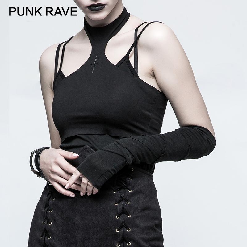 PUNK RAVE Women's Gothic Black Hemming Stitching Long Gloves Female Girl Party Mittens Sun-protective Sleeve 1 Piece
PUNK RAVE Women's Gothic Black Hemming Stitching Long Gloves Female Girl Party Mittens Sun-protective Sleeve 1 Piece