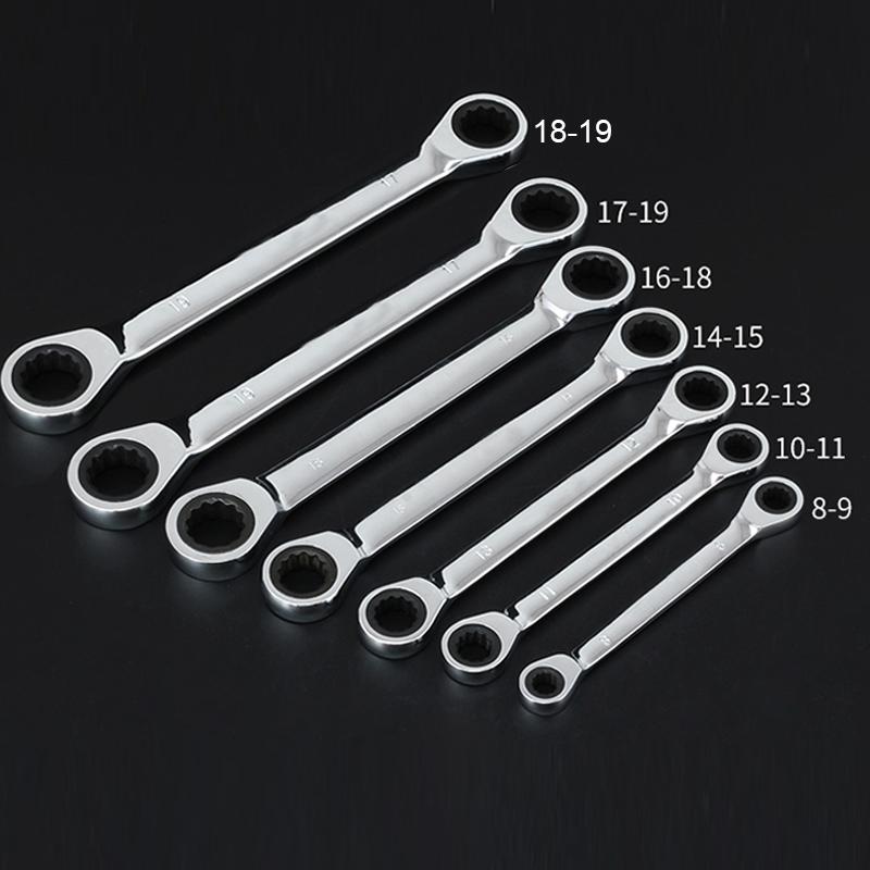 Quick Reversible Combination Ratchet Wrench Set Metal Ratcheting Socket Spanners Auto Repair Hand Home Tools
Quick Reversible Combination Ratchet Wrench Set Metal Ratcheting Socket Spanners Auto Repair Hand Home Tools