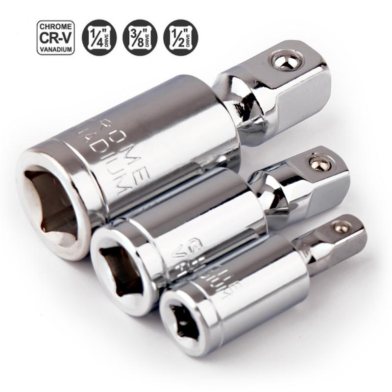 1/4" 3/8" 1/2" Universal Joint Set Ratchet Angle Extension Bar Socket Adapter Manual and Pneumatic Bendable Adapter Socket Tools
1/4" 3/8" 1/2" Universal Joint Set Ratchet Angle Extension Bar Socket Adapter Manual and Pneumatic Bendable Adapter Socket Tools