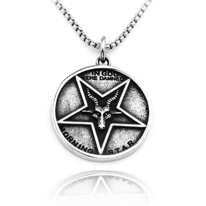 European And American Retro Jesus Devil Double-faced Necklace Sheep Head Round Pendant Necklace Religious Gift Choice
European And American Retro Jesus Devil Double-faced Necklace Sheep Head Round Pendant Necklace Religious Gift Choice