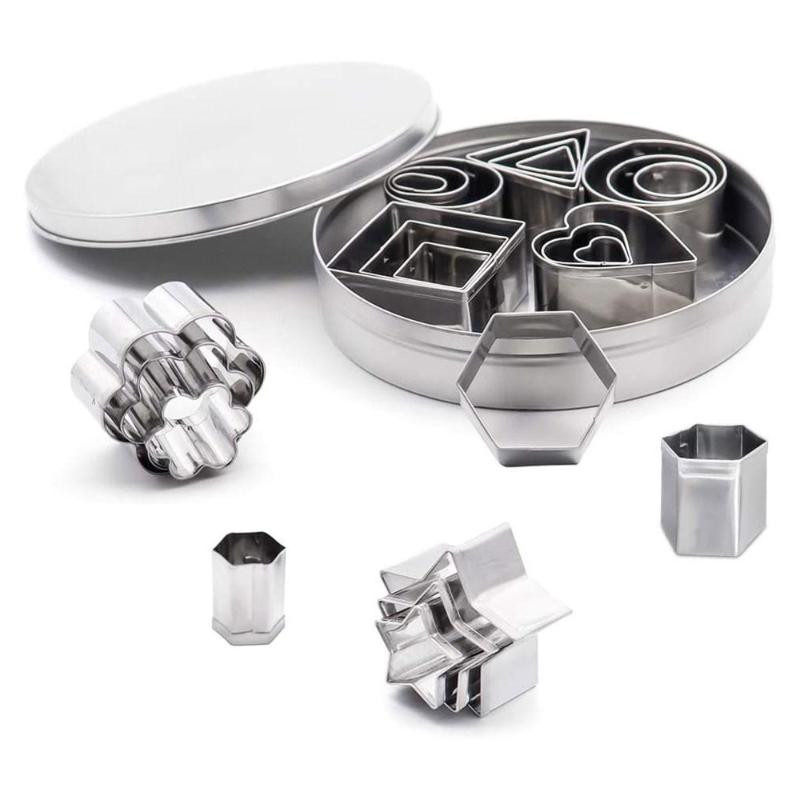 24pcs Stainless Steel Mini Cookie Cutter Set Biscuits Baking Pastry Cutters Slicers Kitchen Baking Mould For Cake Decor Mold
24pcs Stainless Steel Mini Cookie Cutter Set Biscuits Baking Pastry Cutters Slicers Kitchen Baking Mould For Cake Decor Mold