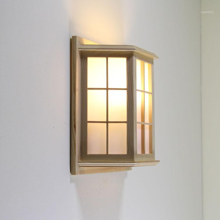 Japanese Style Pine Wood PVC Crafts Wooden Window Frame LED AC 110/220V Aisle Wall Light Fixture luminarias para1
Japanese Style Pine Wood PVC Crafts Wooden Window Frame LED AC 110/220V Aisle Wall Light Fixture luminarias para1