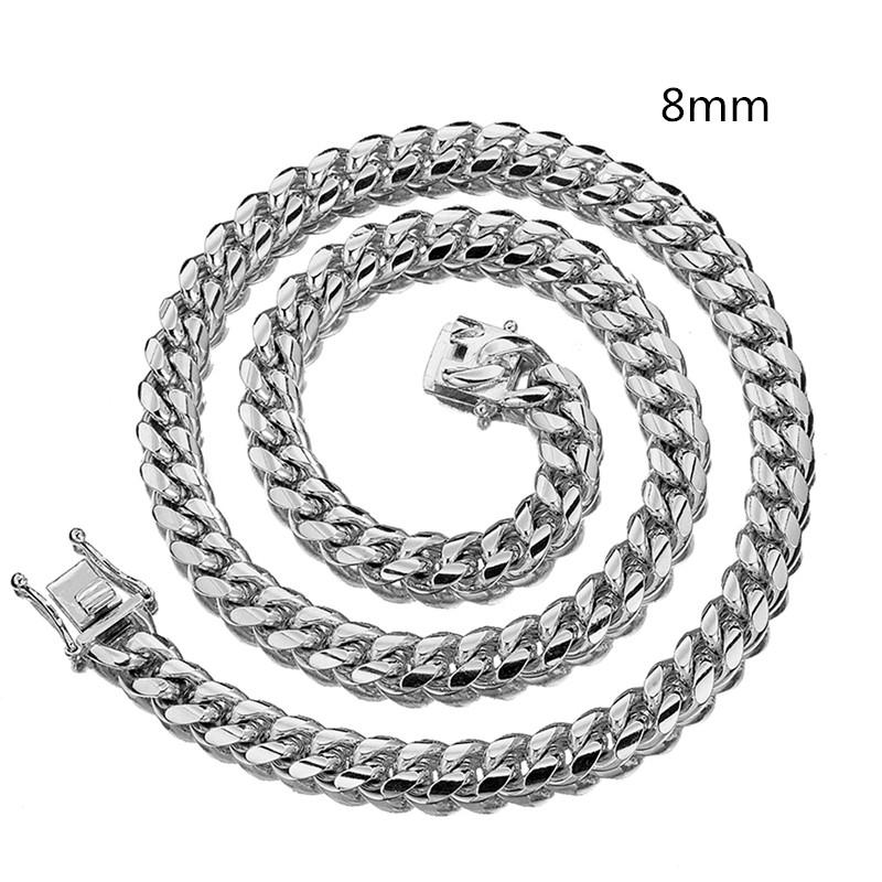 8mm Wide Men Jewelry 316L Stainless Steel Curb Cuban Link Chain Necklace Chain Accessory for Motorcycle Men
8mm Wide Men Jewelry 316L Stainless Steel Curb Cuban Link Chain Necklace Chain Accessory for Motorcycle Men
