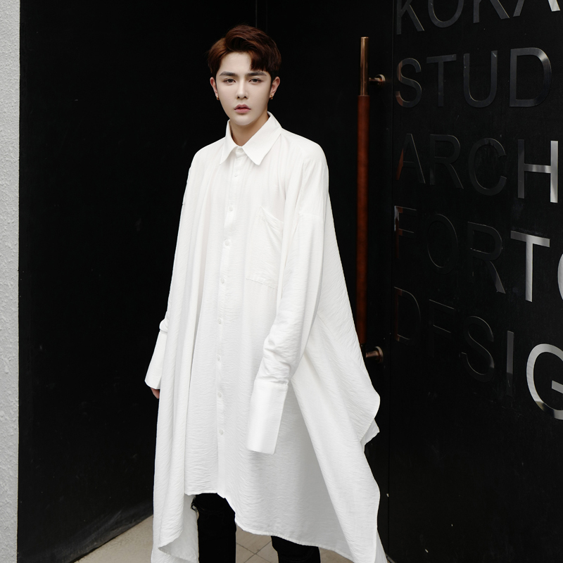 2021 Men Long Black Autumn White Large Hip Hop Shirt of Streetwear Mens Hiphop Stage Clothes Disco Singer Attire Blouse 4d8d
2021 Men Long Black Autumn White Large Hip Hop Shirt of Streetwear Mens Hiphop Stage Clothes Disco Singer Attire Blouse 4d8d