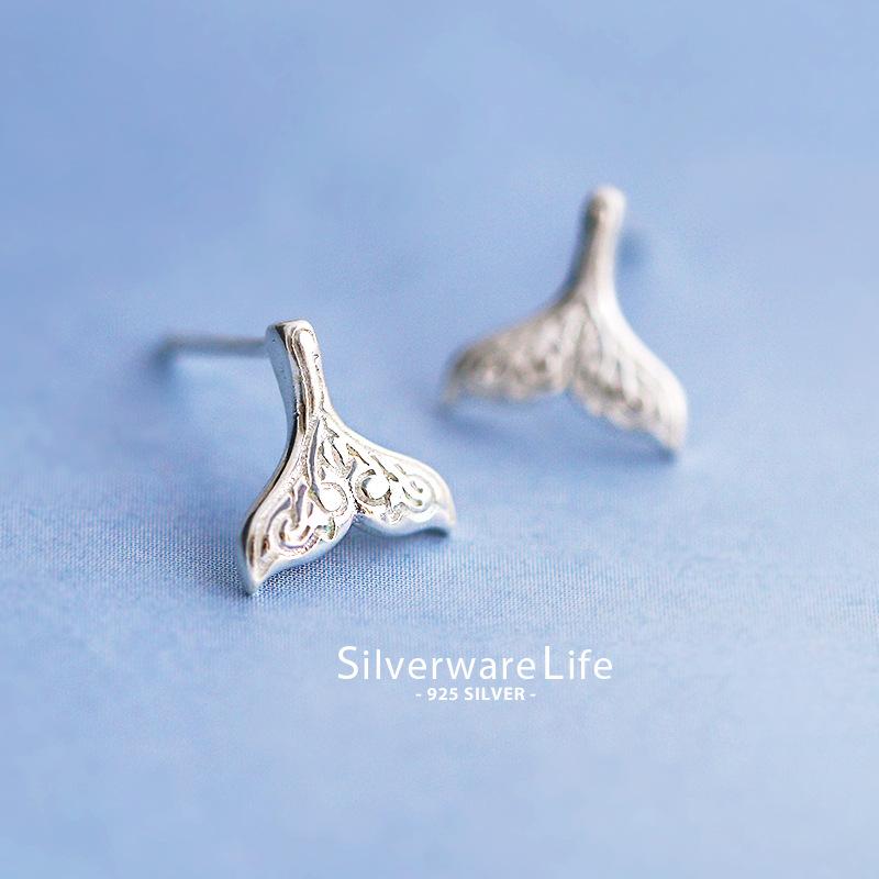 NEW!Real 925 Sterling Silver Jewelry For Women Cute Mermaid waves Earring Stud Small Stud Earring For Girls Wholesale
NEW!Real 925 Sterling Silver Jewelry For Women Cute Mermaid waves Earring Stud Small Stud Earring For Girls Wholesale