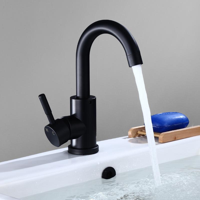 New Round Black Basin Faucet Stainless Steel Bathroom Mixer Tap Single Handle Mixer Tap Basin For Bathroom Accessories
New Round Black Basin Faucet Stainless Steel Bathroom Mixer Tap Single Handle Mixer Tap Basin For Bathroom Accessories