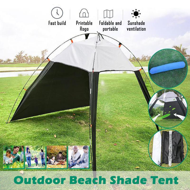 

Outdoor Sea Beach Camping Patchwork Tent Tarp Sunshade Inflatable Shelter Canopy Sand Carry Canopy Protect Portable Tent #T1G