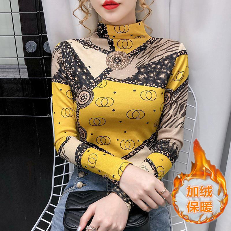 2021 Autumn Winter New Fashion Impression Medium Turtleneck High Shirt for Woman, Thin Style and Foreign, Long Base Jacket Top YJIQ, Yellow.
2021 Autumn Winter New Fashion Impression Medium Turtleneck High Shirt for Woman, Thin Style and Foreign, Long Base Jacket Top YJIQ, Yellow.