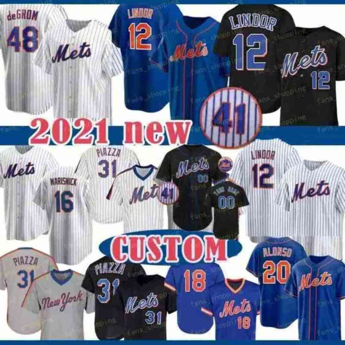 Custom 12 Francisco 48 Jacob deGrom Mets Jersey 20 Pete Alonso Lindor Baseball Darryl Strawberry Mike Piazza Conforto David Wright Seaver, Blue;black
Custom 12 Francisco 48 Jacob deGrom Mets Jersey 20 Pete Alonso Lindor Baseball Darryl Strawberry Mike Piazza Conforto David Wright Seaver, Blue;black