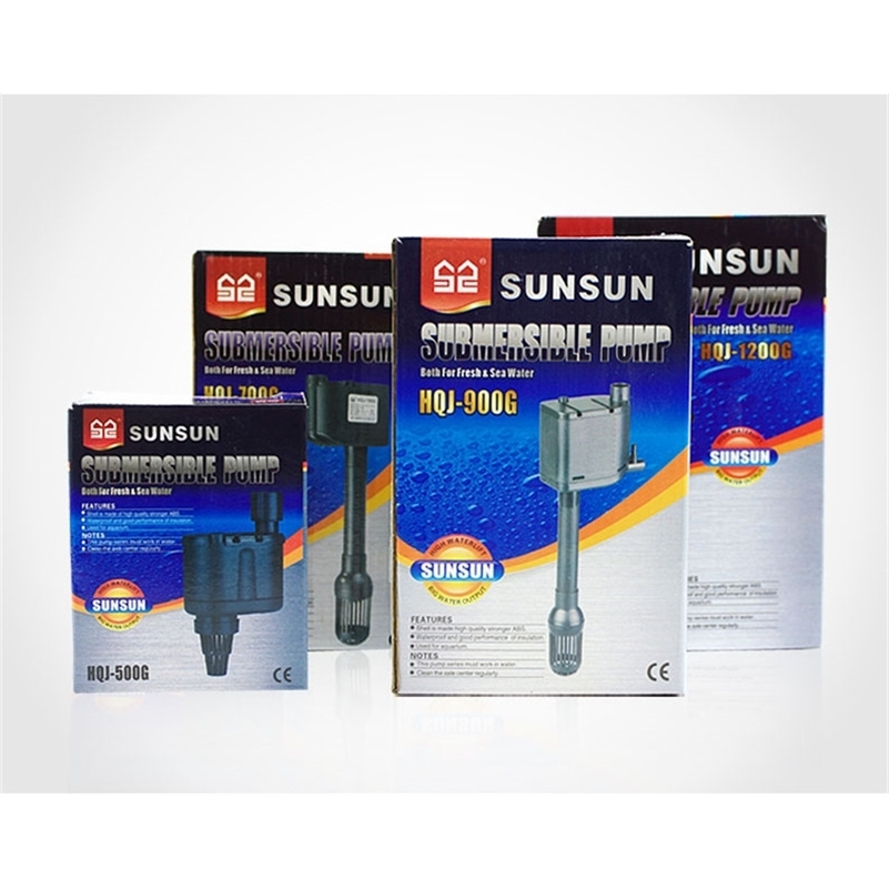 SUNSUN 1 piece HQJ-500G/700G/900G/1200G multi-function aquarium submersible pump powerhead fresh/marine water oxygen pump Y200917