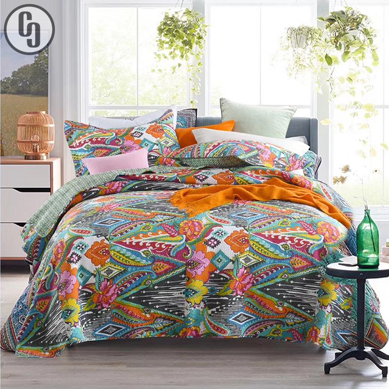 GXC Bohemia Quilt Set Cotton Quilts For Bed Bedspread 3pcs Washed Quilted Bed Cover Sheets Coverlet Size Summer Blanket, As picture
GXC Bohemia Quilt Set Cotton Quilts For Bed Bedspread 3pcs Washed Quilted Bed Cover Sheets Coverlet Size Summer Blanket, As picture
