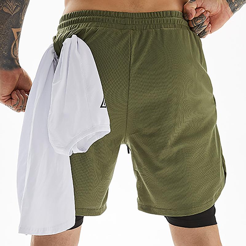 Running Shorts Men 2 In 1 Double-deck Quick Dry GYM Sport Shorts Fitness Jogging Workout Male Breathable Pants 3 Colors, Black
Running Shorts Men 2 In 1 Double-deck Quick Dry GYM Sport Shorts Fitness Jogging Workout Male Breathable Pants 3 Colors, Black