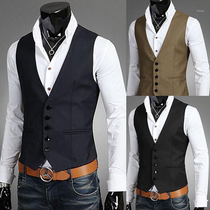 Wholesale- 2017 Latest Design Brand Men Suit Vest Waistcoat Sleeveless Slim Fit Solid Color Dress Vests For Mens Big Size 5XL Black Blue1
Wholesale- 2017 Latest Design Brand Men Suit Vest Waistcoat Sleeveless Slim Fit Solid Color Dress Vests For Mens Big Size 5XL Black Blue1