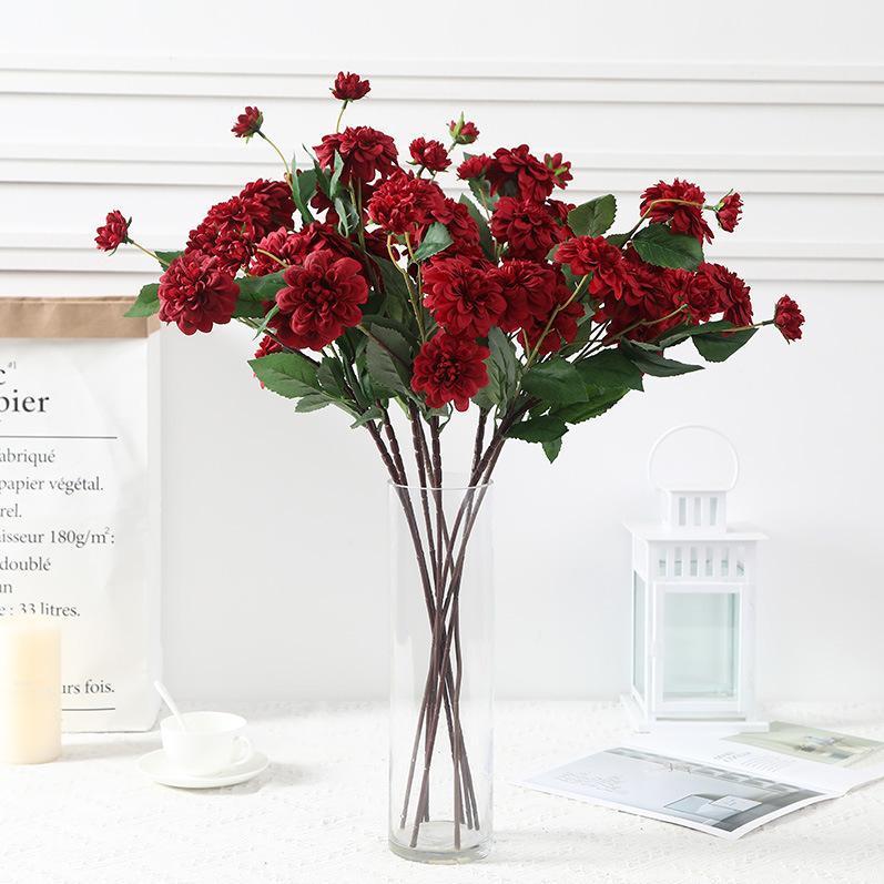 Lan Kwai Fong Single Bottle 7 Head da li ju Imitation Flowers Wedding Decoration Floral Home Decoration Dahlia Photog1, Orange
Lan Kwai Fong Single Bottle 7 Head da li ju Imitation Flowers Wedding Decoration Floral Home Decoration Dahlia Photog1, Orange