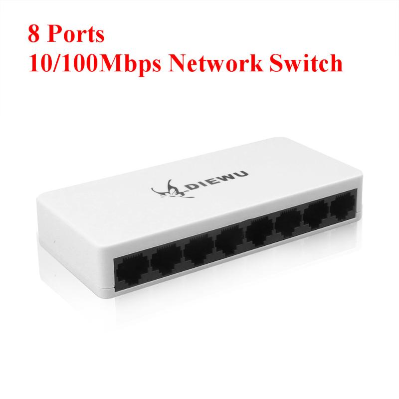 8 Port Lan Network Ethernet Switch Network Switcher 5 Ports For IP Cameras Or Wireless RJ45 Splitter
8 Port Lan Network Ethernet Switch Network Switcher 5 Ports For IP Cameras Or Wireless RJ45 Splitter