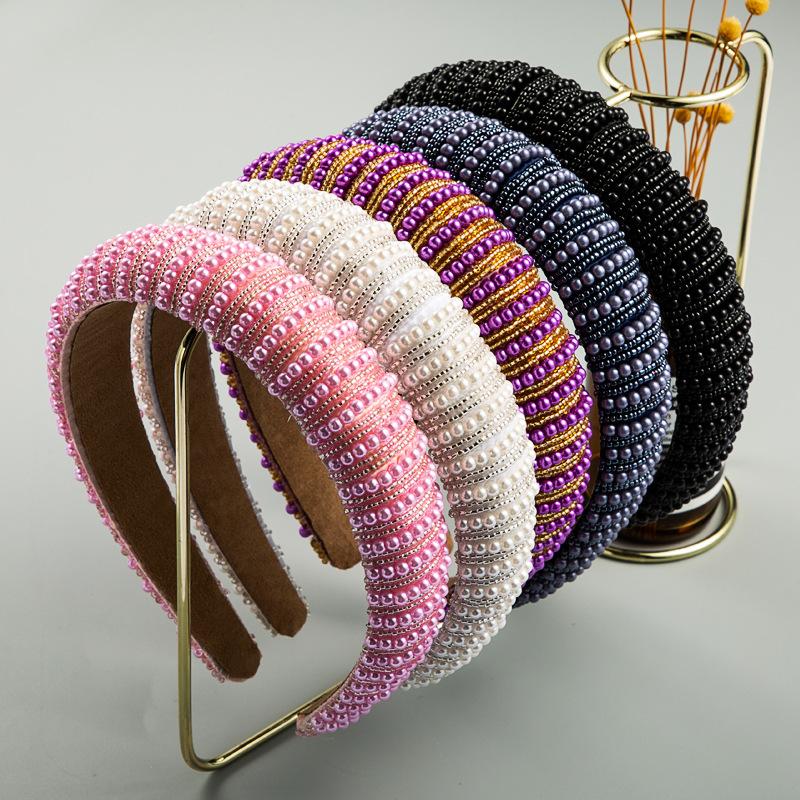Big Size Head Hoop Band Rhinestone Beaded Hairbands for Women Fashion New Thick Sponge Glass Crystal Headband Accessories 2020
Big Size Head Hoop Band Rhinestone Beaded Hairbands for Women Fashion New Thick Sponge Glass Crystal Headband Accessories 2020