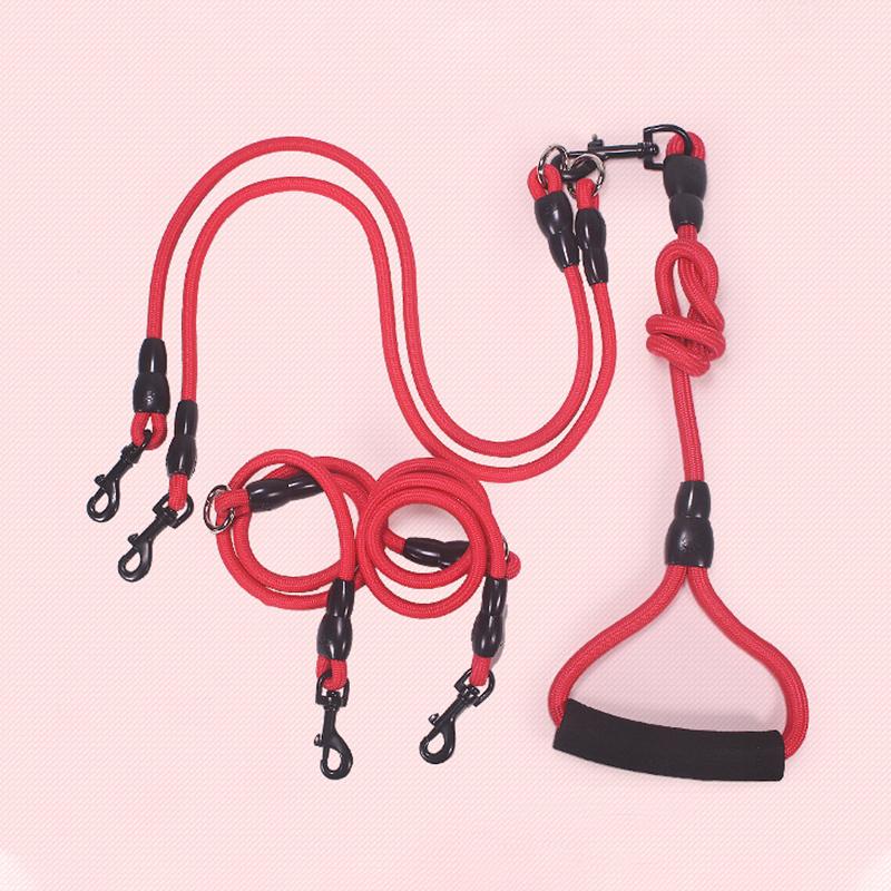 Multiple Pet Dogs Ropes Leashes Outdoor Supplies Running Jogging Harnesses Rope Walk Pets Chain Dog Puppy Traction Products