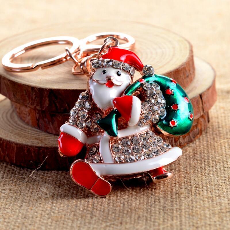 Creative water drill Santa Claus Keychain Fashion Christmas Santa Claus Pendant Leather Bag Car Christmas Keyring Jewelry Gifts1
Creative water drill Santa Claus Keychain Fashion Christmas Santa Claus Pendant Leather Bag Car Christmas Keyring Jewelry Gifts1