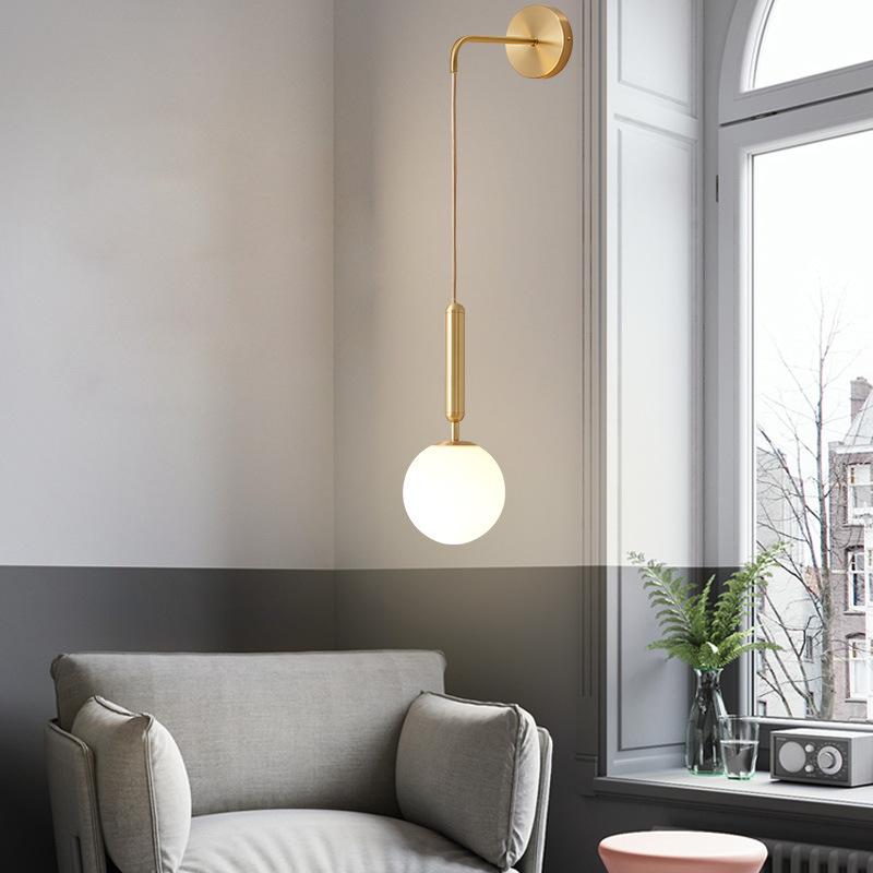 Modern Glass Wall Lamp Bedside Lamp Scandinavian wall sconce Wandlamp Round applique murale luminaire Nordic Led Lights
Modern Glass Wall Lamp Bedside Lamp Scandinavian wall sconce Wandlamp Round applique murale luminaire Nordic Led Lights