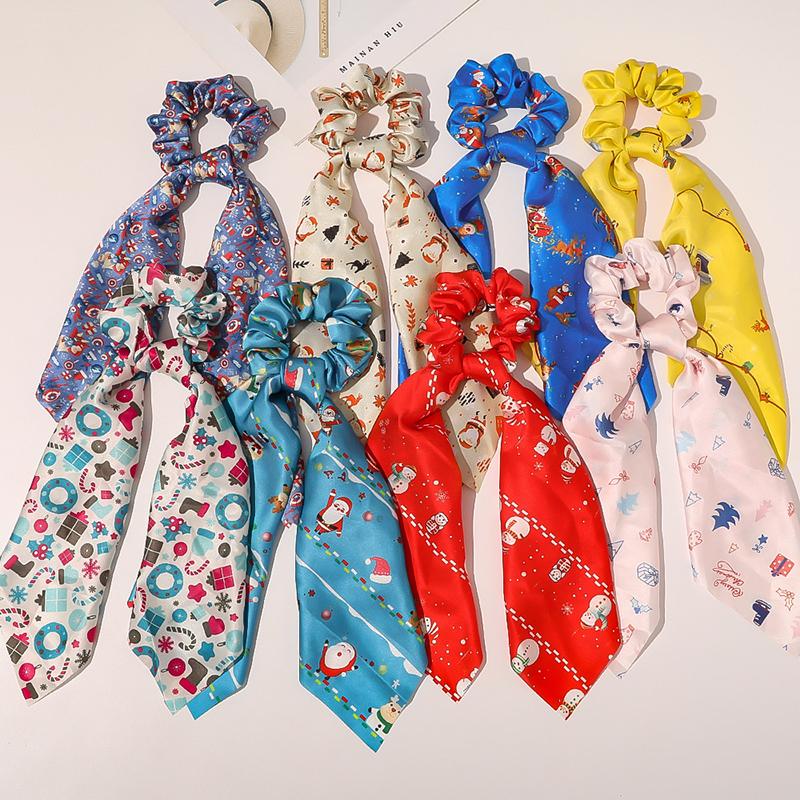Fashion Floral Christmas Tree Scrunchies Long Hair Ribbon For Women Ponytail Scarf Sweet Elastic Hair Bands Accessories
Fashion Floral Christmas Tree Scrunchies Long Hair Ribbon For Women Ponytail Scarf Sweet Elastic Hair Bands Accessories